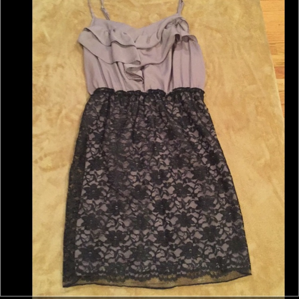 Purple and Black Lace dress